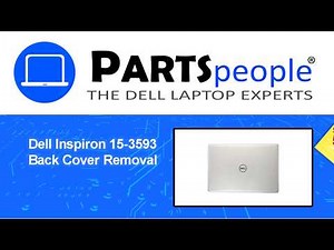 Dell Inspiron 15-3593 (P75F013) Back Cover How-To Video Tutorial