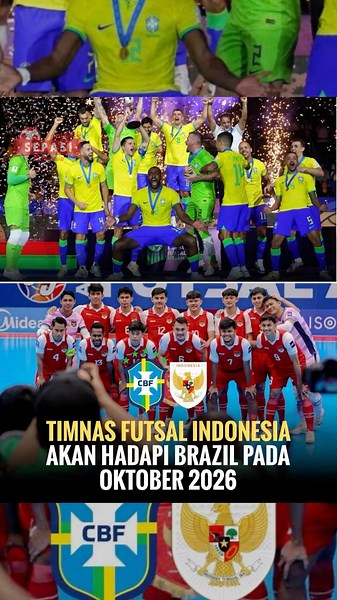 OFFICIAL! INDONESIA VS BRAZIL! GARUDA FUTSAL CHALLENGES WORLD RANK 1! 😱🔥