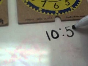 elapsed time using an analog clock
