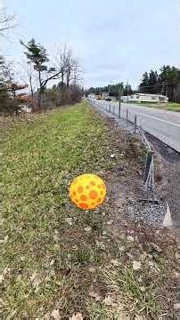 Bouncy Graffiti Ball on Route 3 Black River NY 😂 Kicked It Too Far!