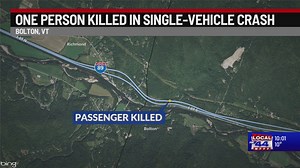 Passenger reported dead after I-89 crash