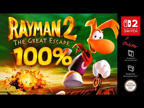 Rayman 2 (Nintendo Switch 2) - 100% Longplay Full Game Walkthrough Gameplay Guide (All 999 Lums)