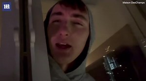 Man climbs New York Times building in Manhattan and hangs anti-abortion banners