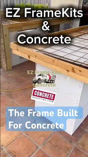 Building an Outdoor Kitchen with Concrete Tops? Use This Frame Kit