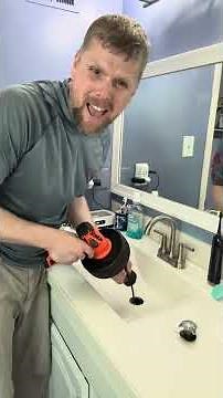 How to unclog your sink from the top #diy #plumber #cloggeddrain