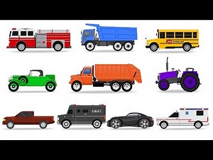Learning Street Vehicles Names and Sounds for kids with Surprise Eggs