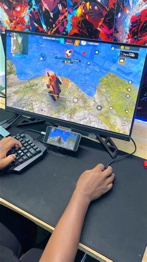 Mobile to Pro Setup!🔥Keyboard + Mouse Free Fire Gameplay | GG Mouse Pro Screencast on Monitor🎮📱