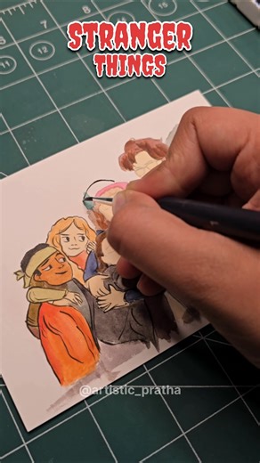 Stranger Things Painting 🎨🔥 #strangerthings #strangerthings5 #trending #painting