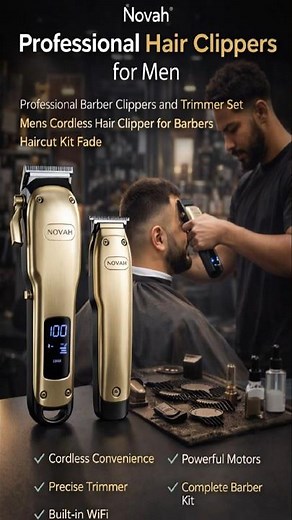 Novah Professional Hair Clippers Review ✂️ Best Cordless Barber Kit for Perfect Fade (2026)