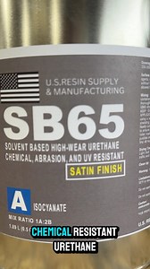 Introducing SB 65 – the high-performance solvent-based urethane that’s changing the game! With unbeatable chemical, scratch, and abrasion resistance, it’s super easy to apply and offers incredible working time. Available in gloss and satin, SB 65 provides a flawless finish for all your epoxy floors. Plus, you can pigment it any color you want—YOU are in control! 💪🔥 Ready to level up your floors? Get yours today or inquire for details! #GameChanger #SB65 #NextLevelFinishes #usresinsupply #Epoxy