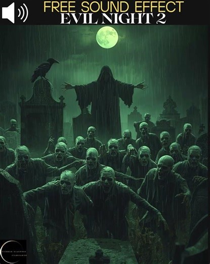 EVIL NIGHT HORROR SOUND EFFECT 2 #horror #freesoundeffects #ghost #horrorsounds #effettisonori #free