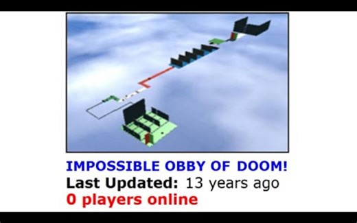 被废弃的 roblox游戏现状（2007~2009）