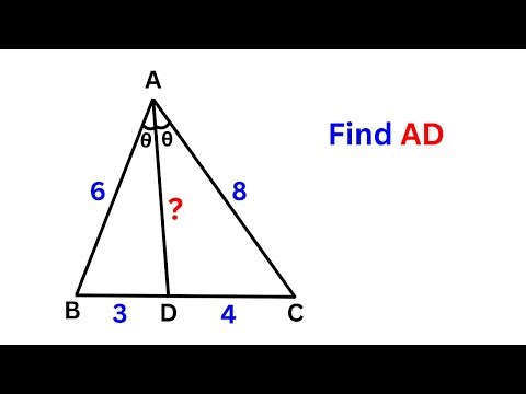 How to find length of angle bisector | Angle bisector of a triangle