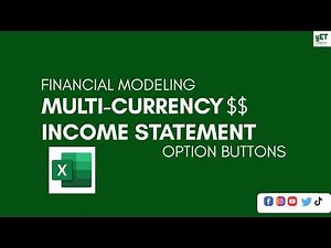 Multi-Currency Income Statement || Financial Modeling || Radio/ Option button in Excel
