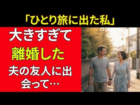 【シニア恋愛】衝撃実話！一人旅の先で夫の友人に再会した50代女性｜老後｜黄昏｜再婚｜シルバー｜恋愛｜どんでん返し｜実話｜エピソード｜ラジオ｜オーディオブック