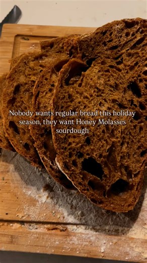 Morgan & Cole | Our Country Ish Life on Instagram: "This Honey Molasses sourdough will make you wonder why you ever made anything else!! It’s soft, chewy, sweet and a little spicy from that molasses. Perfect served along side any meal, with baked brie or even with some homemade jam! This is Cole’s all time favorite bread and for good reason 🙌🏼🙌🏼 What you need: -700g room temp water -200g active starter -1000g flour (I use AP flour but bread flour is great too) -95g molasses -75g honey -20g s
