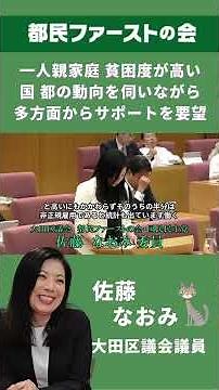 佐藤なおみ：令和7年決算特別委員会「ひとり親家庭への多方面からの支援について」