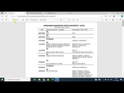 Vmou Kota परीक्षा दिसंबर 2025 कब होगी exam dec 2025 #vmouexam