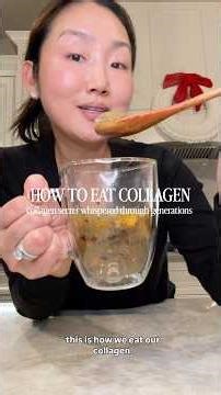 how to eat collagen skincare #tcm #eatyourskincare #collagen #beauty