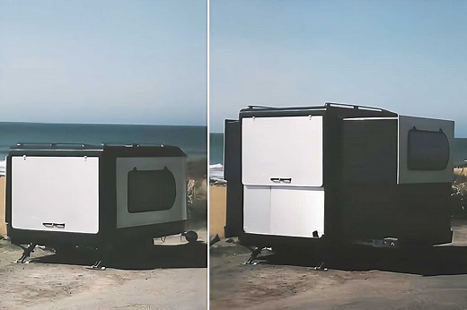 Tipoon, l'invention d'une étonnante mini caravane qui se déploie en hauteur et en largeur