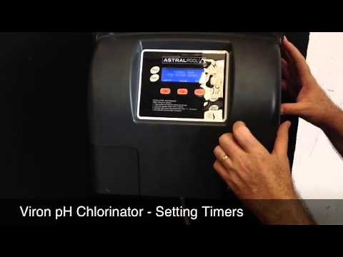 Viron pH Chlorinator - Setting Timers