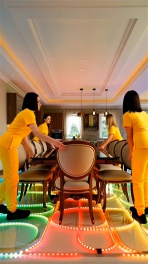 Amazing LED Kitchen Floor Transformation 🤯 | Epoxy RGB Floor