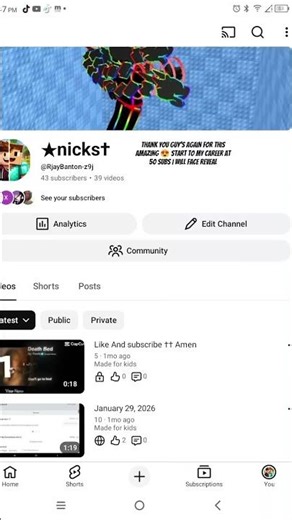at 50 subs I will face reveal just hit the sub bottom pls 🤯