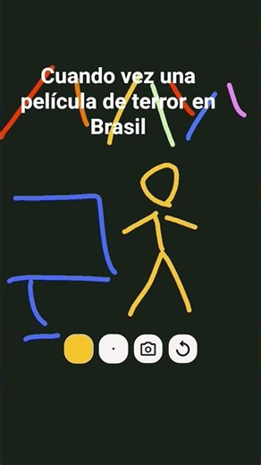 cuando ves una película de terror en Brasil