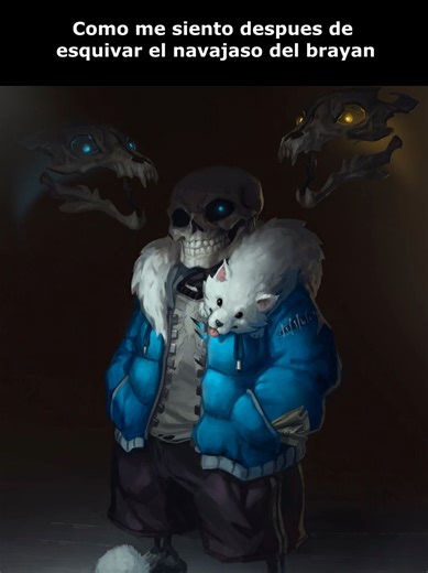 Como me siento esquivando un navajazo Artista de la imagen de sans: https://www.deviantart.com/suburbbum/art/Bad-Time-576642571 Sprites de sans : https://gamejolt.com/p/sans-sprite-sheet-v4-unshaded-edition-undertale-sans-sans-spri-mucghnbi #sans #undertale #memes #humor #fyp