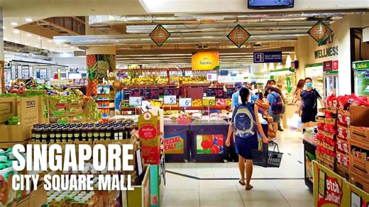 City Square Mall Singapore Buying Groceries during Singapore's Circuit Breaker