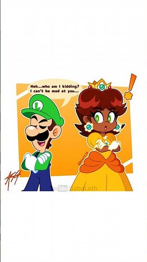 Luigi can't stay mad at Daisy