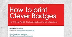How to print Clever Badges