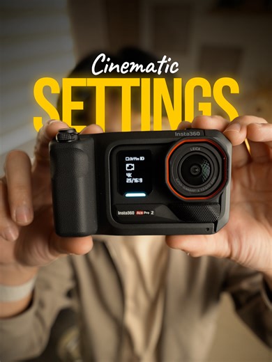 How to get cinematic shots on action cams ↓ My Ace Pro 2 Settings: • Shoot in 4K 25 FPS (or 50) • Shutter speed: 1/50 (or 1/100) • White Balance: Auto (or 4500K-5000K) • ISO: Auto (or the lowest possible one) @insta360_official #insta360 #acepro2 #cinematic #cinematicvideo #actioncamera