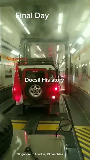 Final day Singapore to London in 111 days with Old Landrover