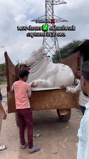 Over 1400 hours of nonstop work — our team of skilled artists poured their days and nights into bringing our client’s vision to life. From a raw sketch to this divine, exclusive Nandi, carved in pure black marble — every jewelry detail, every curve, every element tells its own story. This is not just a sculpture, it’s a creation. If you wish to create your own masterpiece — something unique, something that’s not sourced from the market but born from imagination and art itself — reach out to Tanv