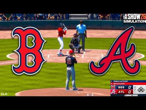Braves vs. Red Sox Simulation | 3/14/26 Spring Training | MLB The Show 26 PS5 Gameplay