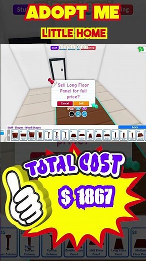 Adopt me Coquette Little Home House build 2