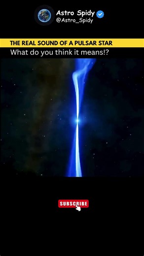 🌠🔊 The Real Sound of a Pulsar Star! 😮 and You Can Hear It! 🌌 ✨ #astronomy #astrophysics #nasa