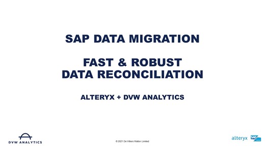 SAP Data Migration Reconciliation Reporting Mad