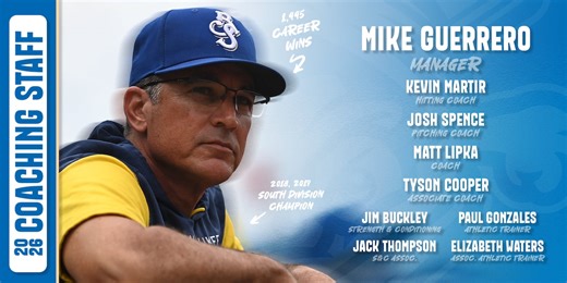 Shuckers reveal 2026 staff, featuring return of Mike Guerrero as manager