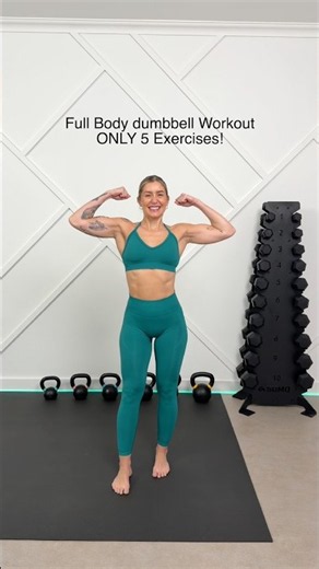 No excuses, 5 exercises dumbbells ONLY! 💪🏼 #fullbodyworkout