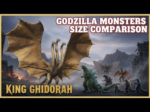 𝗞𝗶𝗻𝗴 𝗚𝗵𝗶𝗱𝗼𝗿𝗮𝗵 𝗩𝗦 𝗚𝗼𝗱𝘇𝗶𝗹𝗹𝗮 𝗠𝗼𝗻𝘀𝘁𝗲𝗿𝘀 | 𝟯𝗗 𝗠𝗼𝗻𝘀𝘁𝗲𝗿𝘀 𝗦𝗶𝘇𝗲 𝗖𝗼𝗺𝗽𝗮𝗿𝗶𝘀𝗼𝗻 𝟮𝟬𝟮𝟱