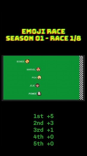 Emoji Race Season 01 Race 1/8