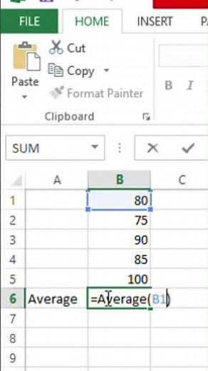 How to Use the AVERAGE Formula in MS Excel | Step-by-Step Tutorial for Beginners