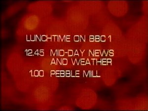 Wednesday 31st January 1979 BBC1 - Test Card - Music - Lunchtime - News - Richard Baker - Rare