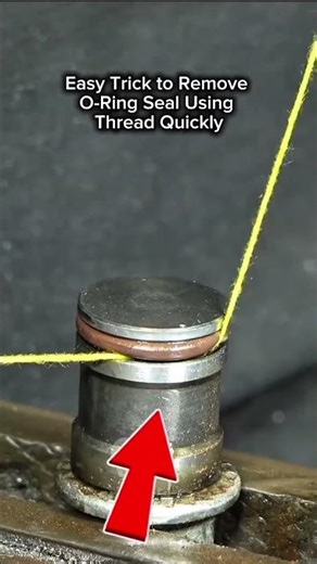 Remove O-Ring Easily with Thread Trick #DIY #O RingRemoval #MechanicalTips #FixItYourself #ToolHacks