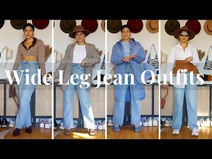 Wide Leg Jeans Outfits for Pear Shaped Women