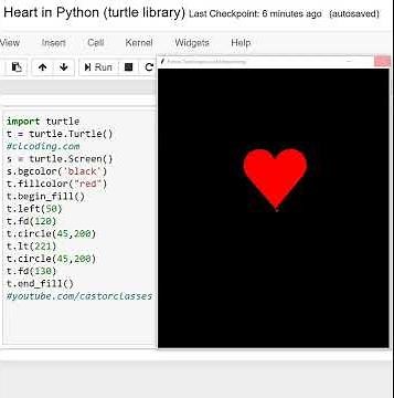 Heart in Python turtle library