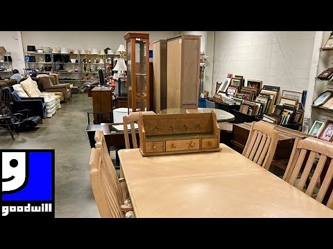GOODWILL FURNITURE KITCHEN TABLES ARMCHAIRS SOFAS HOME DECOR SHOP WITH ME SHOPPING STORE WALKTHROUGH