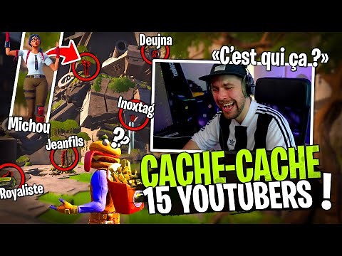 Le plus gros Cache-Cache entre Youtubers sur Fortnite Créatif ! - CashCache #1
